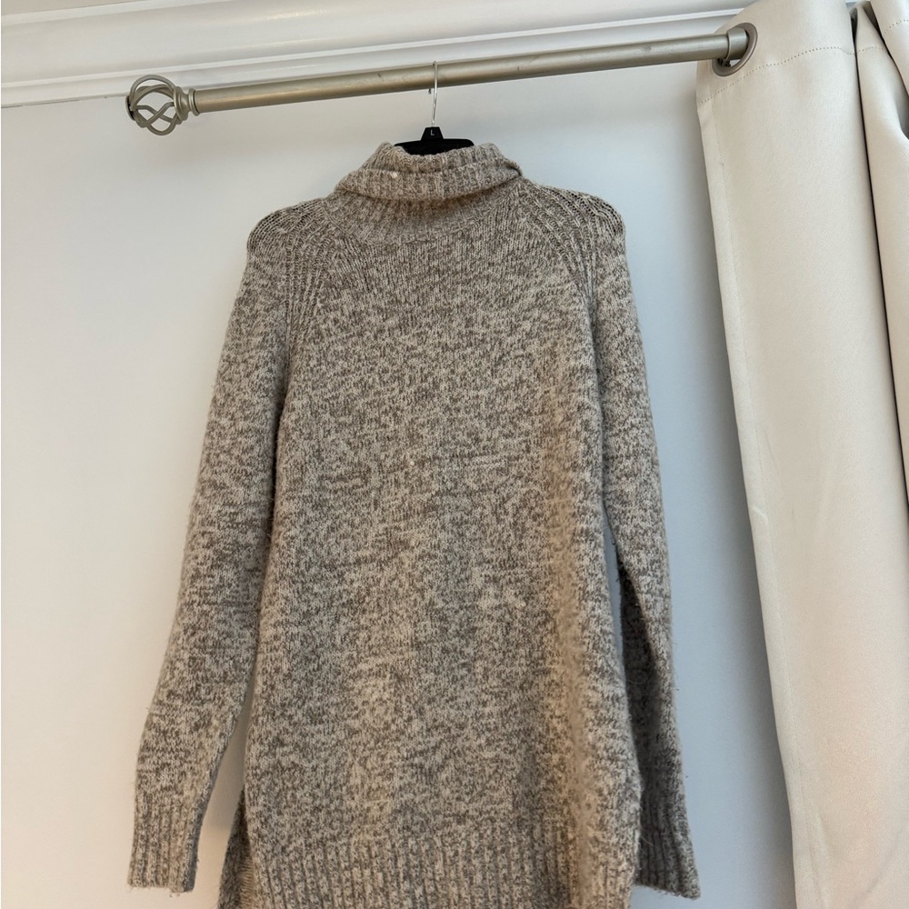 Cozy Gray Turtleneck Sweater